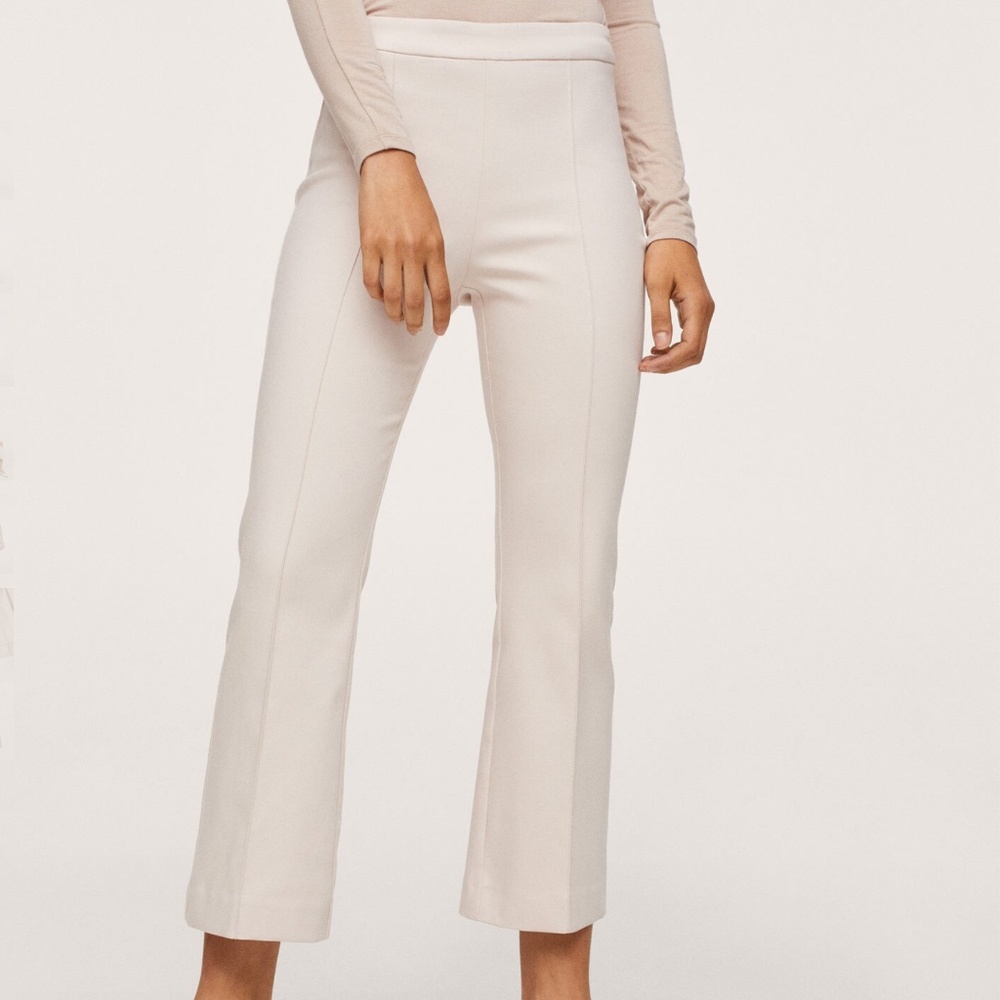 Mango Flare Crop Pants